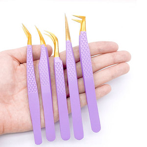 Pince à épiler pour extensions de cils, marque privée, pince à volume, pince à isolation puissante pour extensions de cils, instruments de beauté en gros - Product Image 3