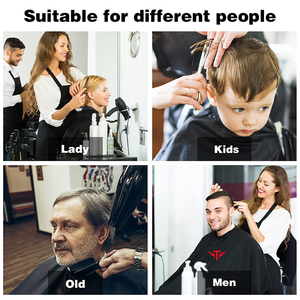 Cape de coiffeur professionnelle réglable avec fermeture à pression, logo personnalisé, anti-adhérente, imperméable, pour la coupe de cheveux - Product Image 5