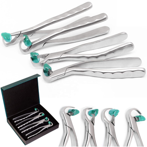 Forceps dentaires pour adultes et enfants pour extraction manuelle des dents, instruments chirurgicaux en acier inoxydable japonais certifiés CE pour la dentisterie - Product Image 1