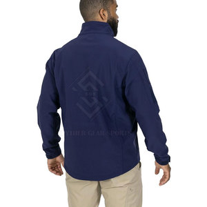 Service OEM, logo personnalisé, veste softshell pour homme, col montant décontracté, fermeture éclair, veste d'hiver respirante et écologique, meilleur prix - Product Image 2