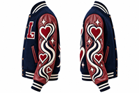 Veste universitaire vintage personnalisée avec broderie chenille, coupe-vent et respirante pour homme, col montant