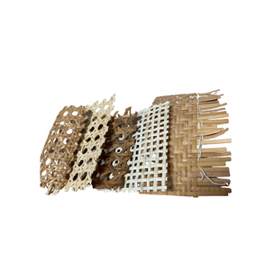 Tressage en rotin non blanchi robuste d'origine vietnamienne pour la réparation de meubles d'extérieur, accessoires rustiques pour la maison, motif de tissage - Product Image 1