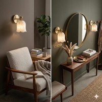 Applique murale moderne en marbre, forme ronde, en laiton, amovible, pour la décoration de la maison et du bureau, style Art Déco, idéale pour Diwali