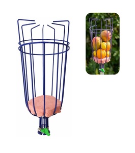 Cesta Recolectora de Frutas Manual de Metal Resistente con Cojín de Espuma |   Herramienta de Cosecha Personalizable OEM para Mango y Manzana, con Montaje en Poste - Product Image 3
