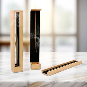 Rustic Wooden <b>Incense</b> Burner <b>Holder</b> For Home Fragrance Meditation Yoga Temple Decor Natural Wood <b>Stick</b> <b>Incense</b> Ash Catcher - Product Image 5