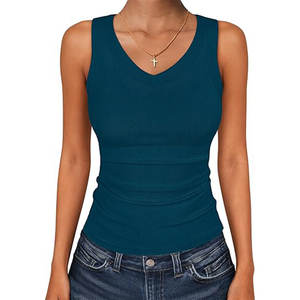 Top sin mangas sexy para mujer al por mayor, chaleco de verano sin mangas para mujer - Product Image 6