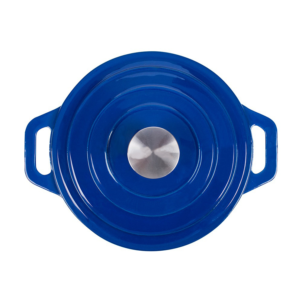 Factory Colorful High Quality Eco-Friendly Home Kitchen Wholesale 24cm Casserole Nonstick Cooking Pot Enamel Cast Iron Cookware · image 3