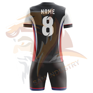 Maillots de football et ensembles d'uniformes personnalisés respirants à séchage rapide 100% polyester, service OEM, uniformes de football sublimés - Product Image 3
