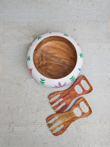 ชามไม้เคลือบเงา OpalGrain Artisan Bowl ระดับพรีเมียม สำหรับเสิร์ฟอาหารระดับกูร์เมต์ สลัด ผลไม้ ของว่าง และอาหารหรูหรา - Product Image 6