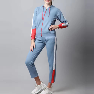Chándal de Color Liso para Mujer, Ropa Deportiva, Nuevo Chándal para Mujer Adulta, Chándal Informal Personalizado 100% Algodón - Product Image 3