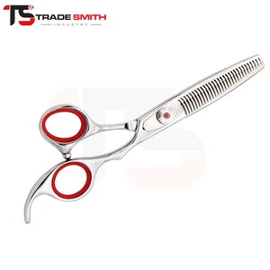 Ciseaux à effiler classiques TSI Barber, ergonomiques, pour coiffeurs professionnels, usage en salon et contrôle précis de la texture. - Product Image 2