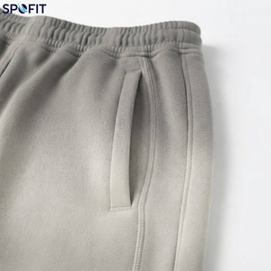 Pantalon de survêtement homme en polyester/coton, coupe droite, décontracté, en velours côtelé, avec cordon de serrage, personnalisable en usine, haute qualité - Product Image 5
