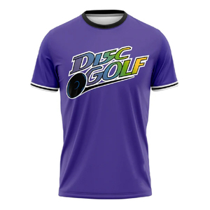 Camisetas de Disc Golf Personalizadas con Sublimación de Tinte Completo, Fabricante de Ropa Deportiva con Absorción de Humedad OEM ODM - Product Image 1