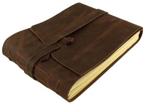 อัลบั้มภาพสมุดเก็บภาพหนังแท้สไตล์วินเทจแบบเรียบง่ายพร้อมกล่องของขวัญ-100 4x6หรือ5x7ภาพถ่ายอัลบั้มงานแต่งงานของเด็กครอบครัว - Product Image 3