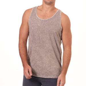 Camiseta sin mangas personalizada para gimnasio, estilo streetwear, chaleco deportivo desgastado, camiseta sin mangas vintage con efecto lavado ácido para hombre, top oversize. - Product Image 2