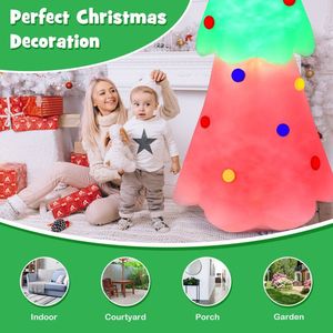 6.2 Feet Inflatable Christmas <b>Tree</b> with Star Topper and <b>Lights</b> Outdoor Holiday Yard Decorations - Product Image 4