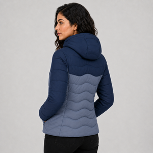 Casual Wear <b>Women</b> Puffer <b>Jacket</b> Warm <b>Lightweight</b> Quilted Winter Coat Custom Logo Full Zipper Hooded Outerwear Puffer <b>Jacket</b> - Product Image 2