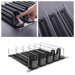 <b>Black</b> Finish Metal Bottle Pusher for Professional Store <b>Shelf</b> Management - Product Image 2