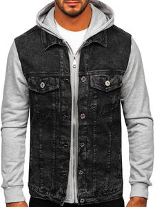Blousons de course en denim de laine personnalisés de haute qualité pour hommes, coupe droite, écologiques et imperméables, en gros, à bas prix - Product Image 4
