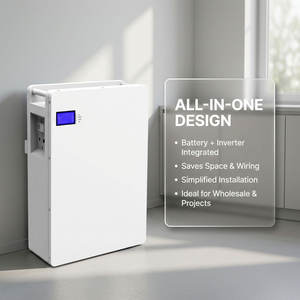 ระบบจัดเก็บพลังงานแสงอาทิตย์แบบไฮบริดออฟกริดออลอินวัน 5kWh 8kWh 51.2V LiFePO4 พร้อมอินเวอร์เตอร์แบบตั้งพื้น แบตเตอรี่ CAN RS485 - Product Image 3