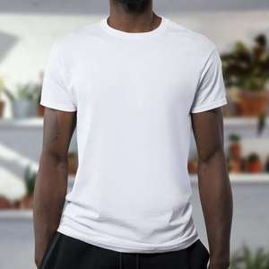 Camiseta Básica de Algodón para Hombre, Cuello Redondo, Manga Corta, Suave y Cómoda, Estilo Casual Urbano, 240g, Venta al Por Mayor en EE. UU. - Product Image 4