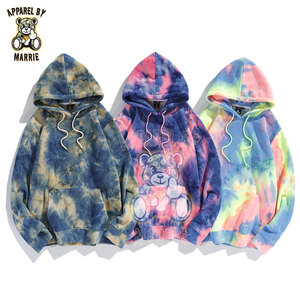 Sudadera con Capucha Extra Grande Personalizada para Hombre, 100% Algodón Terry, Venta al Por Mayor, Tie-Dye, Estilo Urbano, Sudadera Premium Gruesa para Invierno - Product Image 4