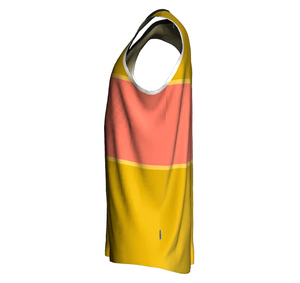 Maillot de basket personnalisé par sublimation, col en V, sans manches, en polyester anti-humidité, uniforme d'équipe unisexe pour adultes avec service OEM - Product Image 6