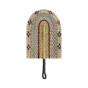 Ventilateur rustique bohème de haute qualité en jonc de mer tissé à la main écologique tenture murale en rotin beauté naturelle pour la décoration intérieure - Product Image 1