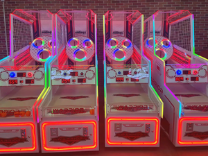 Máquina de Juego Arcade HGR Amusement Warrior Ball Pitching con Pantalla de Puntuación, Niveles Temporizados y Canasta Móvil para Todas las Edades - Product Image 6