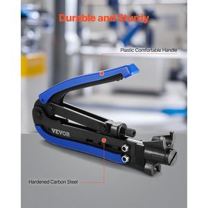 Kit de Herramientas para Crimpar Cables Coaxiales con 30 Conectores Tipo F RG6, Pelacables y Herramienta de Compresión para Cableado Coaxial - Product Image 5