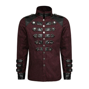 Nuevas Camisas para Hombre Estilo Gótico con Remaches, Color Sólido, Manga Larga, Camisa Cargo Ajustada para Fiesta y Escenario, Ropa Masculina 2026 - Product Image 1