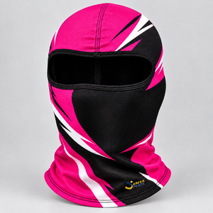 Balaclava noire personnalisée en tissu extensible de qualité supérieure, couvrant entièrement le cou, design confortable, ajustement parfait pour un usage quotidien. - Product Image 4