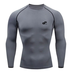 <b>Compression</b> <b>Shirts</b> Designed for Comfort Performance Lightweight Quick-Dry Spandex/Polyester Material Stretchable Fit for Daily - Product Image 1