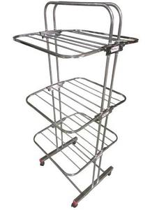 Compact Wall Mounted Laundry Drying Rack Stainless Steel Folding Garment <b>Hanger</b> <b>Stand</b> For Bedroom Home Organization - Product Image 1