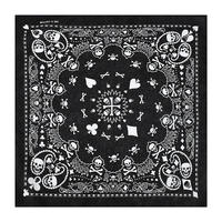 Bandanas en coton de haute qualité à motif cachemire, imprimées numériquement, douces, 22x22 pouces, design personnalisé, ourlets raffinés, style hip-hop, vente en gros