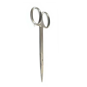 2 paires de ciseaux manuels pour tissus dentaires, droits et courbés, en acier inoxydable chirurgical, ergonomiques, pour la médecine vétérinaire et la dermatologie - Product Image 3