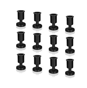 Set of 12 Matte Black Metal <b>Taper</b> <b>Candle</b> Holders Small Minimalist Candlestick Stands for Wedding Table Centerpieces Metal Cups - Product Image 3