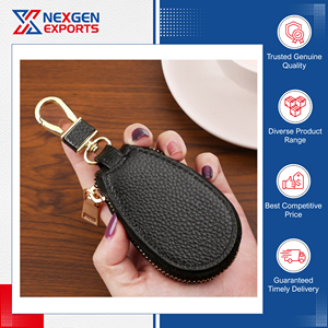Assured Quality Fashion Waterproof PU Leather Multifunctional Key Holder <b>Storage</b> Bag for Daily Use - Product Image 6