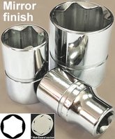 Juego de Llaves de Tubo de 1/2" 48 Piezas 2 en 1 con Protección para Tuercas, Acero CR-MO, Acabado Espejo OEM