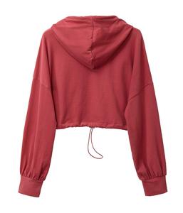 Sudadera con Capucha Cómoda para Mujer, Mezcla de Algodón, OEM, ODM, Marca Privada, Fábrica de Ropa al por Mayor - Product Image 2
