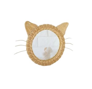Premium Handmade Cat Face <b>Mirror</b> Rattan Kids Nursery <b>Wall</b> Decor Natural Woven Wicker <b>Wall</b> <b>Hanging</b> <b>Mirror</b> Rattan Decor Buy - Product Image 1