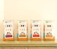[EJ International] Gaeppeong - Snack de Arroz Inflado Orgánico Sin Azúcar, Vegano y Sin Gluten para Perros, Sabor a Camote Morado