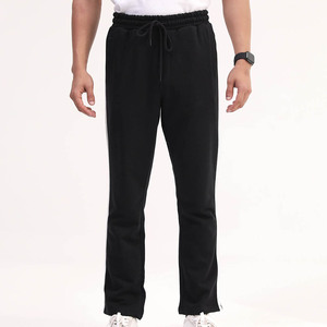 Vente en gros – Nouveau pantalon décontracté pour homme, coupe slim, droit, avec empiècements latéraux blancs, confortable, léger, 100 % coton toile, idéal pour l'entraînement - Product Image 1