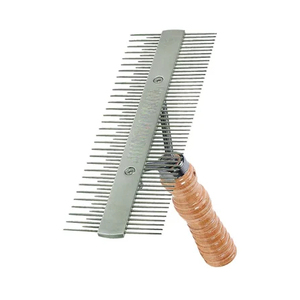 Heavy Duty Double Sided <b>Pet</b> Pin Comb Stainless Steel Dog Cat Grooming <b>Brush</b> Professional Grooming Tool - Product Image 1
