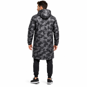 Veste de pluie imperméable à capuche longue camouflage personnalisée, coupe-vent, respirante, pour hommes et femmes, randonnée, pêche, camping, travail - Product Image 4