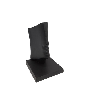 Estatua Decorativa de Aluminio y Madera con Base Redonda, Color Oro Latón Rústico y Natural, Escultura para Decoración de Mesa - Product Image 5