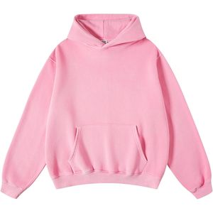 2025 hommes surdimensionné pull à capuche coton lourd Vintage lavé à l'acide Style Streetwear pour collège décontracté Couples - Product Image 3