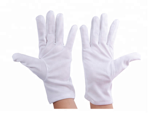 White Coin Jewelry Silver Soft Personalized Working Etiquette <b>Gloves</b> Cotton <b>Gloves</b> for Ceremony and Industry - Product Image 3