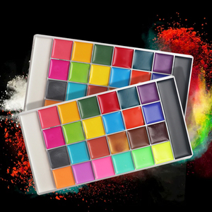 ชุดสีเพ้นท์หน้าและผิวกาย 20 สี พร้อมฝาใสและลายฉลุ สีเข้มข้น ปลอดสารพิษ ปลอดภัยสำหรับเด็ก - Product Image 6
