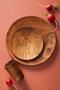 Mango Wood Charger Plate Classic Wedding Design Eco-Friendly & Handmade - Product Image 3